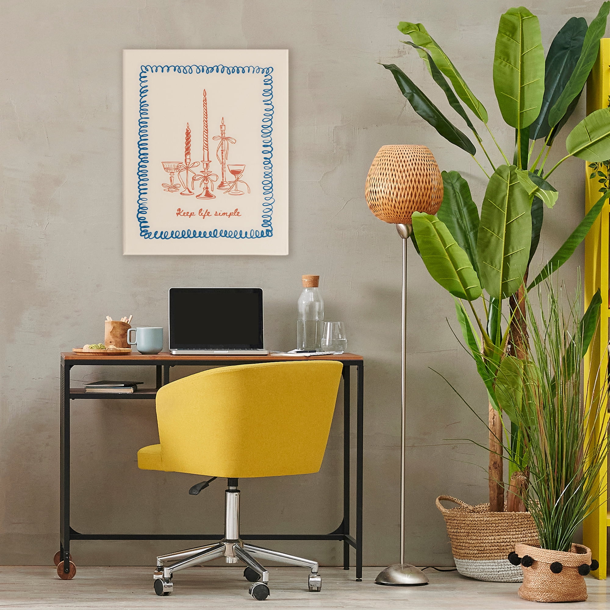 Stupell Industries Keep Life Simple Candles Canvas Wall Art, design by The Prints Vibe