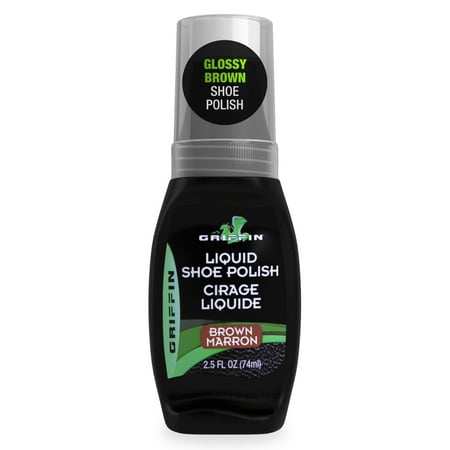 Griffin Liquid Shoe Polish (2.5 oz.) - Instant Shine and Protect – Brown