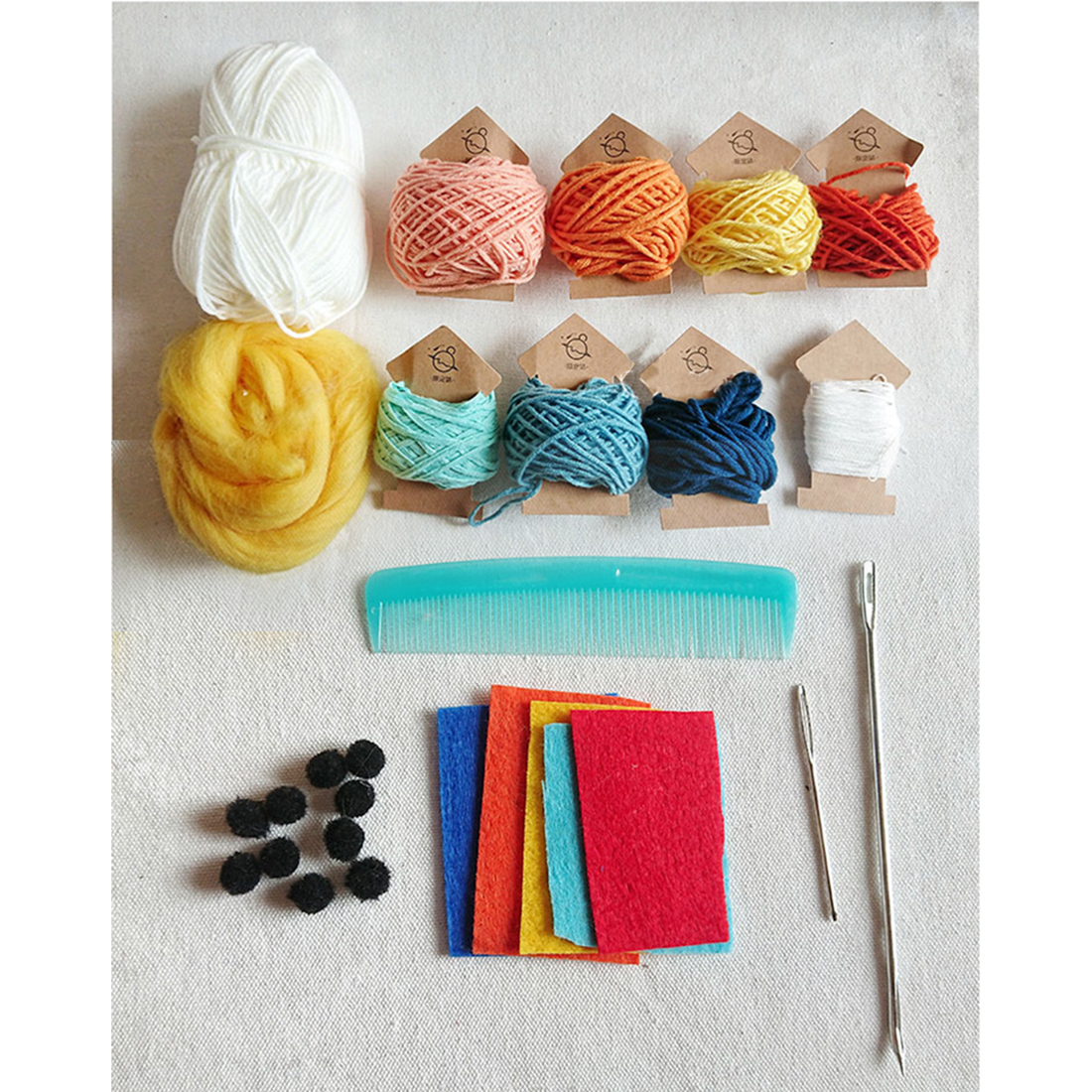 DIY Wool Handknit Wall Hanging Tapestry Accessories Kit for Home Decor