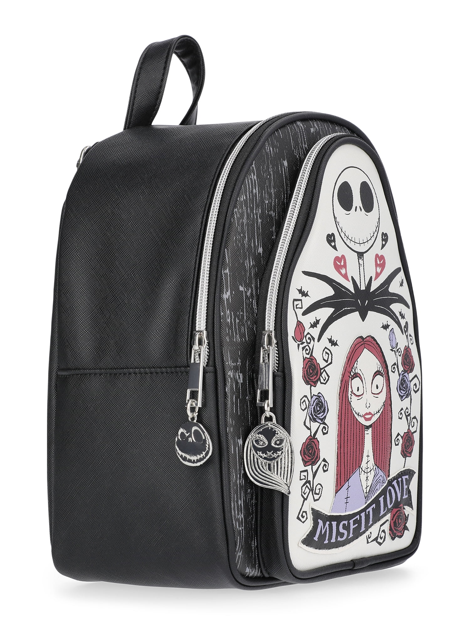Disney Nightmare Before Christmas Misfit Love Women's 10" Mini Backpack, Black