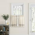 thumbnail image 2 of Ellis Curtain Richmark 1.5" Rod Pocket Tailored Tier for Windows 70" x 36" Natural, 2 of 5