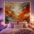 thumbnail image 2 of Abstract Earthy Strokes on Scraped Textured Layers, Calming Boho for Art Lovers, Modern Home Wall Decor, Housewarming Gift, Tapestry Wall Hanging for Bedroom and Living Room, 2 of 7