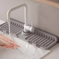 thumbnail image 4 of Uscallm under $5 2Pcs Sink Pad, Extended Kitchen Sink Splash Guard, Silicone Faucet Drip Drying Mat, Thickened Waterproof Anti Splash Pad, Easy Clean Countertop Protector, Practical Household Helper, 4 of 9
