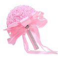 thumbnail image 3 of Wedding Throw Bouquet Wedding Bride Bouquets Wedding Accessories Elegant Artificial Bridal Bouquet for Photo Prop, Party ,Holiday, Ceremony pink, 3 of 9