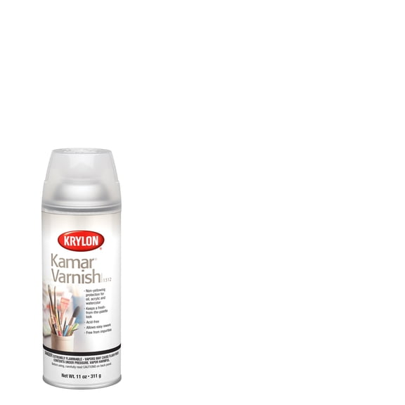 Krylon Kamar Varnish, Satin, Clear, 11 oz
