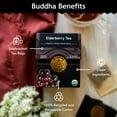 thumbnail image 5 of Buddha Teas - Organic Elderberry - Herbal Tea - For Health & Wellbeing - With Antioxidants & Minerals - Clean Ingredients - Caffeine Free - 100% Kosher & Non-GMO - 18 Tea Bags (Pack of 1), 5 of 5
