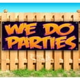 thumbnail image 1 of We Do Parties 13 oz Vinyl Banner With Metal Grommets, 1 of 4