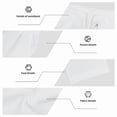 thumbnail image 7 of WULMLEO Men's Linen Pants Casual Beach Summer Pant Elastic Waist Drawstring Lightweight Trousers White M, 7 of 7