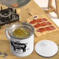 thumbnail image 4 of Envase de grasa para tocino PGYARD, 1,1 kg, esmaltado con colador, 1,4 L, 4 of 8