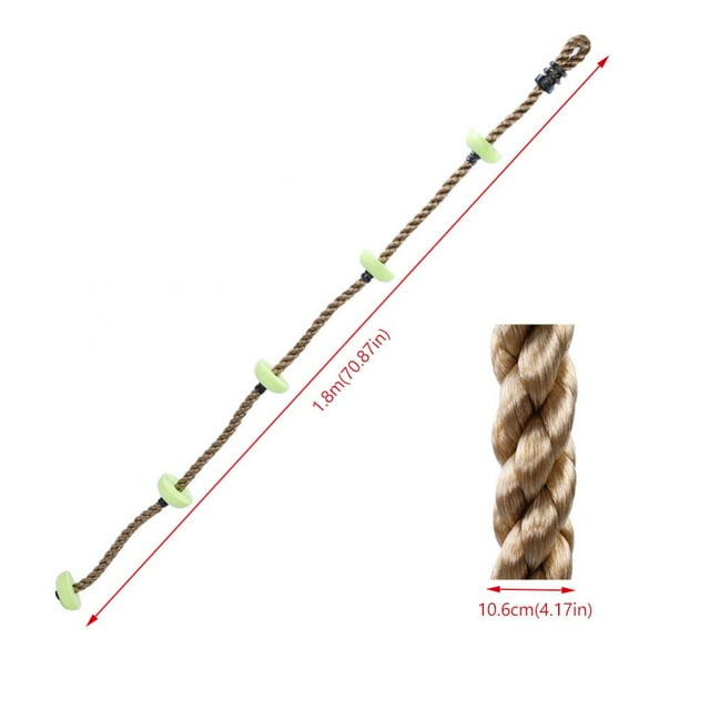 Greensen Children Climbing Rope, Playground Climbing Rope,Children Swing Disc Climbing Rope Kids Playground Equipment Toys