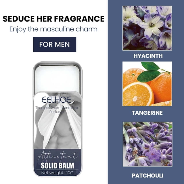 Fiudx Bálsamo de Perfume Sólido, Desodorante En Barra de Larga Duración, Aroma a Cera Portátil, Fórmula Suave con La Piel, Aroma Atractivo, Uso Diario, Opción de Fragancia Unisex.