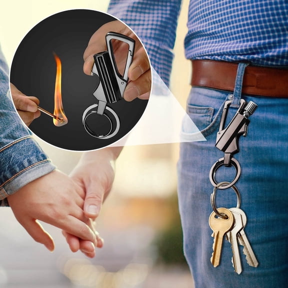 Multi-functional Kerosene Match Lighter - Lighter, Keychain, Bottle Opener Three in One with 6ml Liquid for Outdoor Camp Bonfire Party / Home Indoor Emergency Power Outage