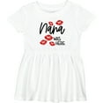 thumbnail image 3 of Inktastic Nana Was Here Red Kisses Girls Baby Dress, 3 of 5