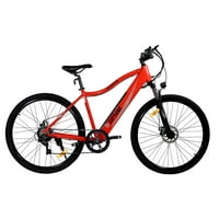 Gotrax Alpha 29 In. Electric Bicycle with 270WH Removable Battery up 15.2 Miles, 350W Powerful Motor up 20 Mph, Shimano Professional 7 Speed Gear and Dual Disc Brakes Alloy Frame (Orange) + $140 Kohls Cash