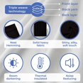 thumbnail image 4 of Kotton Culture Tab Top Semi Blackout Curtains Thermal Insulated Room Darkening Window Treatment Panels for Living Room, Patio Door, Bedroom (2 Panels, 70x54, Black), 4 of 9