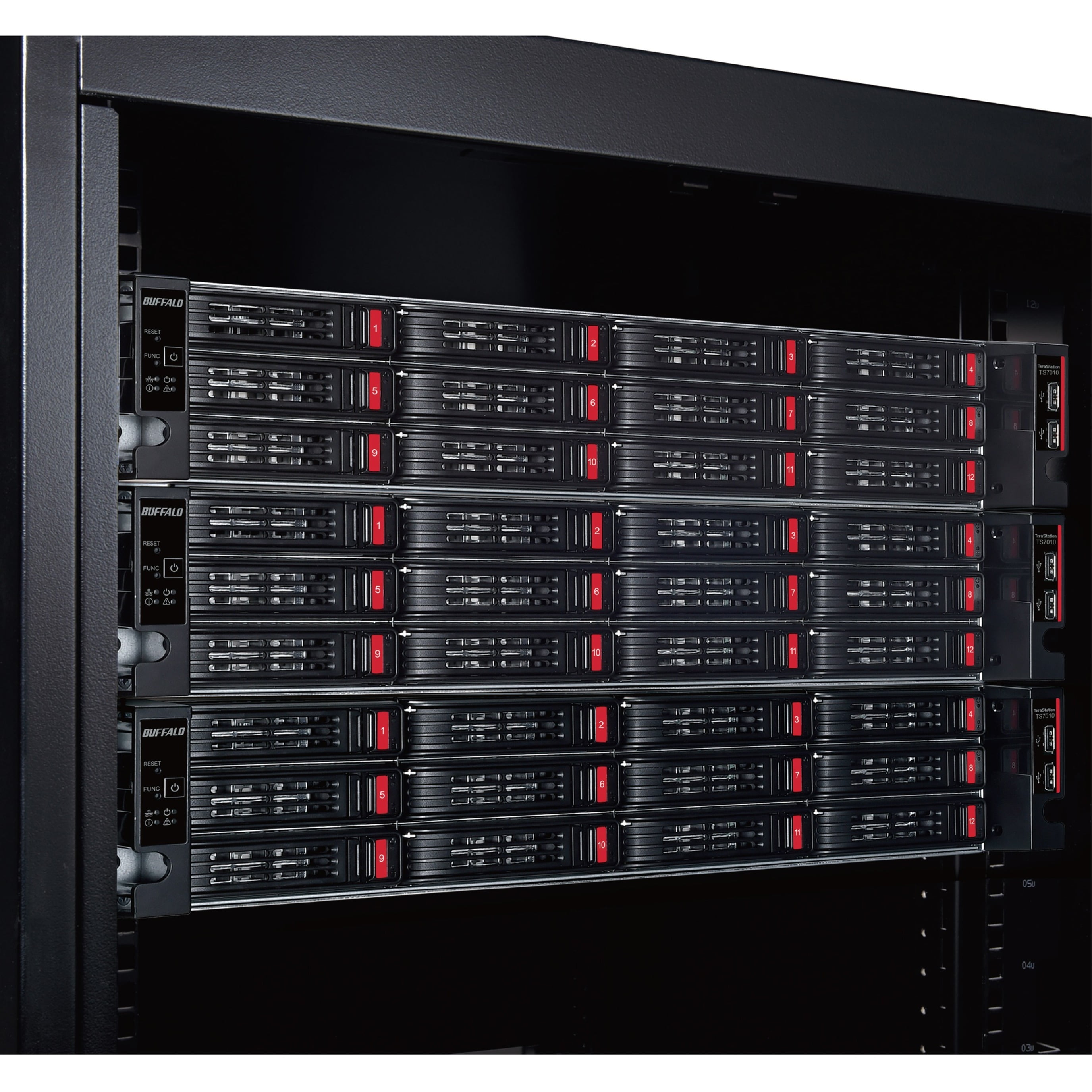 BUFFALO TeraStation 12-Bay 71210 32TB (4x8TB) High-Performance Rackmount NAS Hard Drives Included