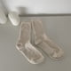 thumbnail image 1 of Calcetines de tubo de punto dulce de primavera y otoño para niñas, calcetines finos de color sólido, calcetines de algodón para mujer, 1 of 5
