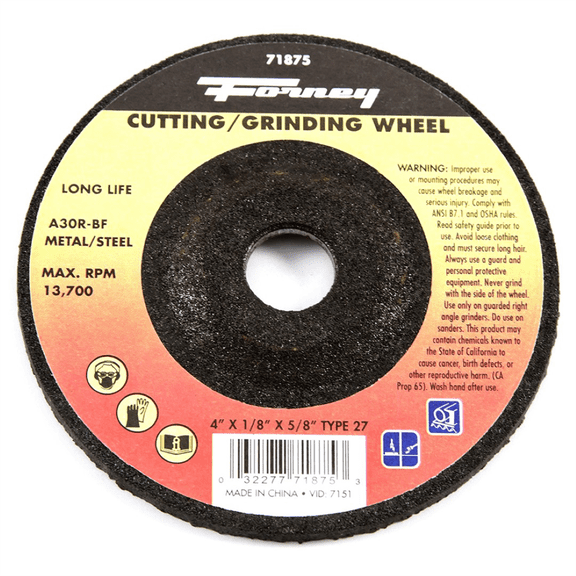 GRIND WHEEL 4"X1/8"X5/8"