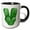 Black/White, variant on 3drose, St Patricks Sweets Monogram Initial V, 15oz Mug