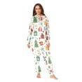 thumbnail image 4 of Adult Christmas Onesie Christmas Gift Two Zipper One-Piece Pajamas Unisex with Pockets, 4 of 6