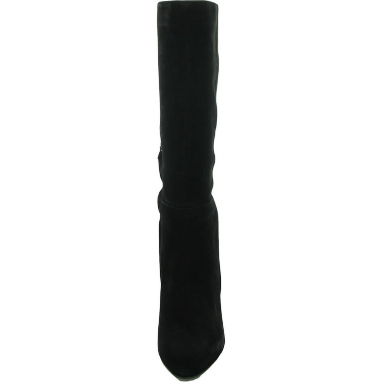 Steve madden black suede knee high boots sales