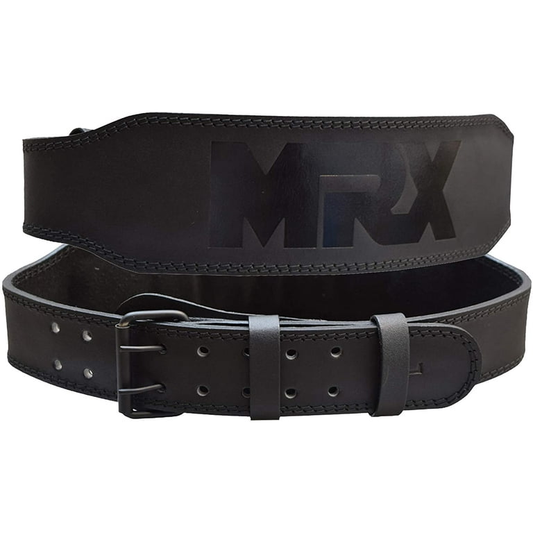 MRX XXL Weight Lifting Belt, Genuine Leather, 4 Inches Wide, Power