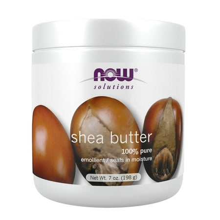 NOW Solutions, Shea Butter, Skin Emollient, Seals in Moisture for Dry Rough Skin, 7-Ounce