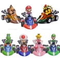 thumbnail image 2 of Figuras de acción de Mario Pull Back Car para niños, 7 estilos, verde, Yoshi, Donkey Kong, Bowser, Luigi, Toad, Princesa Peach, juego de Anime, muñeca, regalos qiuyongming unisex, 2 of 2