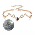 thumbnail image 1 of Fiudx Pulsera de Alce En 100 Idiomas Diferentes, Pulsera de Moda, Pulsera de Proyección, Pulsera para El Día de San Valentín para Mujer., 1 of 2