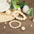 thumbnail image 5 of Uxcell 12mm Natural Wood Beads, 100 Pack Unfinished Wooden Beads Geometric Hexagon Loose Beads Spacer Beads, 5 of 5