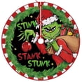 thumbnail image 2 of Christmas Decorations Clearance!! Christmas Tree Skirt, Red & Green Merry Christmas Tree Skirt Collar, Soft Xmas Holiday Decoration, 2 of 6