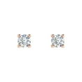 thumbnail image 3 of 1/10 Carat Diamond Stud Earrings in 10K Rose Gold, 3 of 6