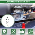 thumbnail image 3 of Unique Bargains Lawn Mower Brake Cable Replacement for Husqvarna LC56 Walk Behind Lawn Mower 56 inch Parking Brake Control Cable Replace 579484202 1 pcs, 3 of 6