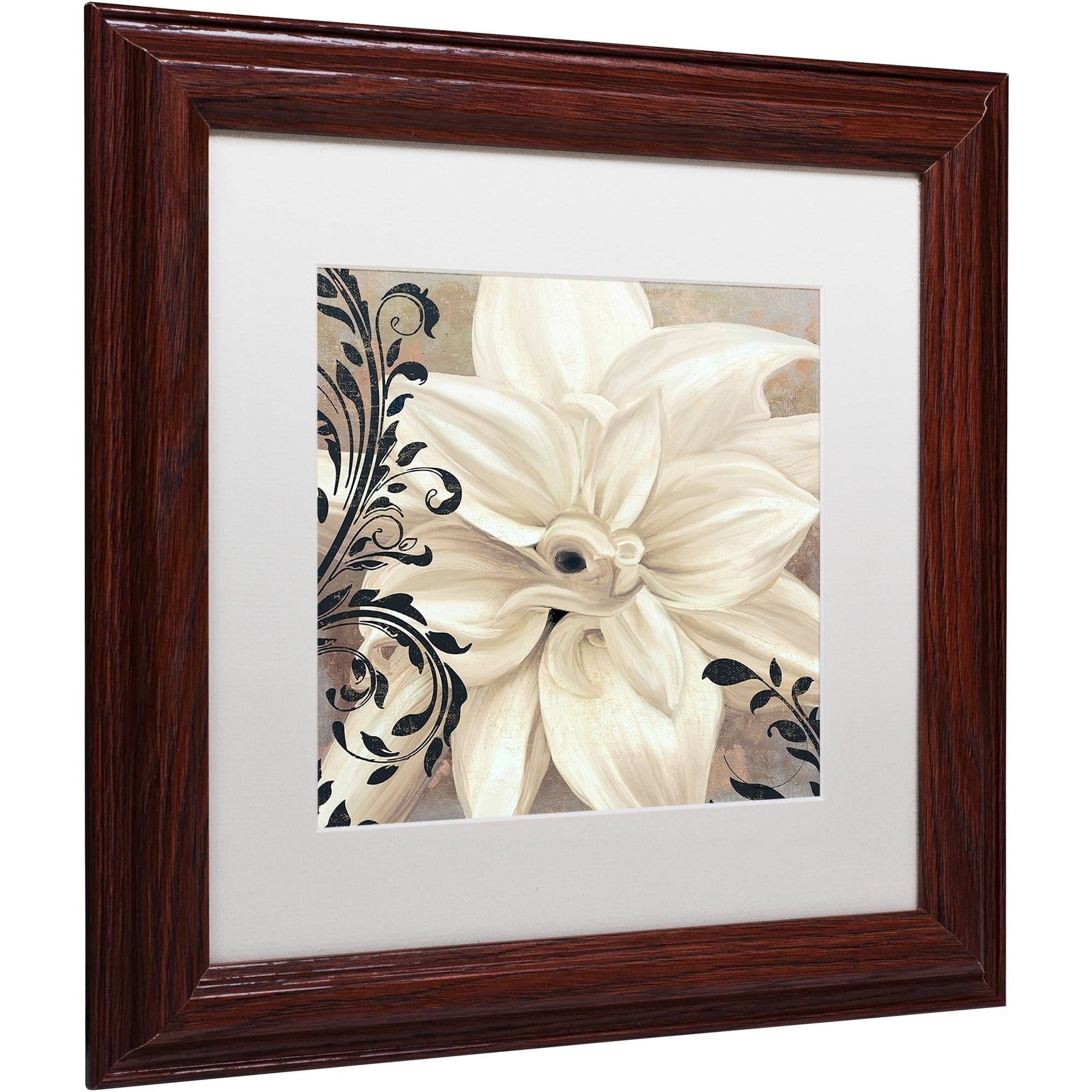 Trademark Fine Art "Winter White II" Canvas Art by Color Bakery White Matte, Wood Frame