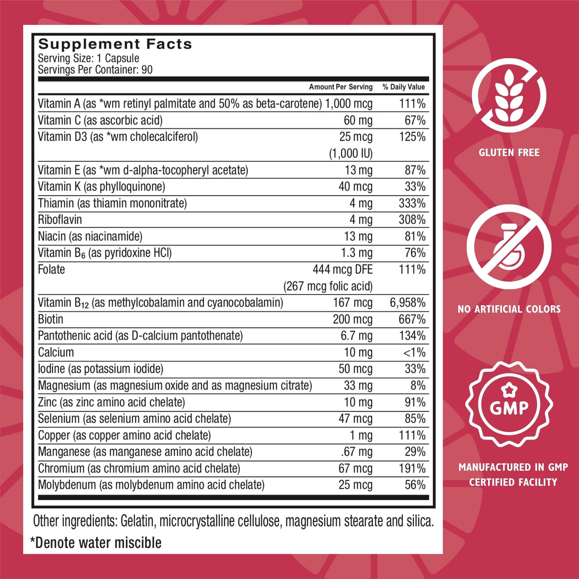 Celebrate Vitamins Bariatric Multivitamin without Iron Capsules, 90 count