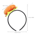 thumbnail image 4 of Diadema divertida: Diadema de hamburguesa única para mujeres y niñas. Tocado ligero y cómodo para festivales. Tocado de fiesta para celebraciones navideñas., 4 of 4