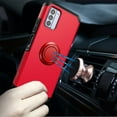 thumbnail image 4 of For Nokia C300 Kickstand Hybrid with 360° Rotate Ring Stand Magnetic Hard PC TPU Shockproof + Screen Protectror Cover ,Xpm Phone Case [ Red ], 4 of 11