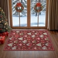 thumbnail image 2 of KUETH Christmas Runner Rugs 2x3 Machine Washable Non Slip Red Rugs for Kitchen,doorways and Hallway Decor, 2 of 8