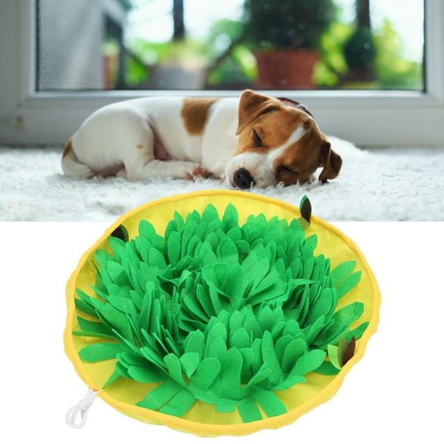 Dog Puzzle Mat, Interactive Dog Slow Feeder Puzzle Pads Dog Puzzle Toys Felt Cloth Dog Feeding Mat With Drawstring Adjustable Slow Feeder Dog Puzzle Toys For Pet Training