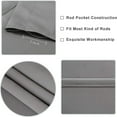 thumbnail image 6 of Blackout Curtains Small Window Curtains Darkening Window Curtain Panels, Soundproof Curtains,Rod Pocket Thermal Insulated Solid Drapes for Bedroom Living Room Dark Grey 42*63in, 6 of 8