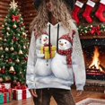 thumbnail image 5 of Sakmal Plus Size Womens Hoodies Cute Christmas Sweatshirts Soft Snowmen Print Hoodies for Women, 5 of 9