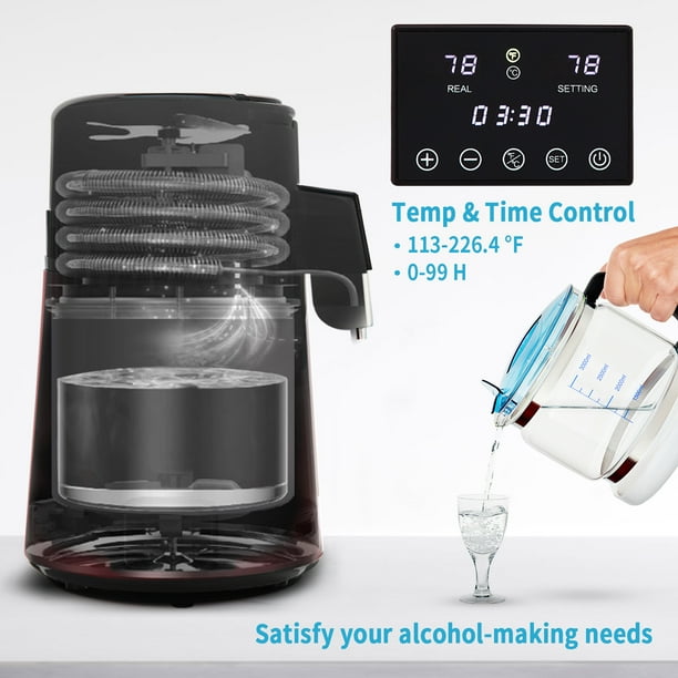 Destilador de agua VEVOR de 1,1 galones, 0,3 galones por hora, 750 W, máquina pa