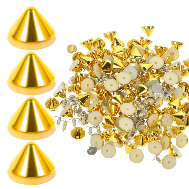 Shisuyan 100Pcs Crafting Studs Plastic Craft Rivets Crafting Rivet Studs Clothing Rivet Spike