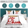 thumbnail image 5 of 3 Pcs Soft Bedding Set, Includes 1 Duvet Cover with Zipper And 2 Pillow Shams,Chick Fa La Twin(86"x70"), 5 of 8