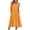 Orange, variant on Efsteb Women Summer Vacation Maxi Dress Casual Fashion Daily Sundress Round Neck Solid Color Short Sleeve Shirt Dresses with Pockets （Black，S）