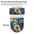 thumbnail image 6 of SEANATIVE Blue Marble Print Toilet Tank Lid Covers Set of 2 Toilet Lid Dust Cover Toilet Protector Washable Sunflower Toilet Lid & Tank Covers Reusable Bath Room Bowl Lids Protector Home Decor, 6 of 7