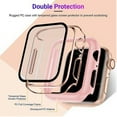 thumbnail image 4 of 41mm For Apple Watch iWatch Case Full Protective Cover with Screen Protector for For Apple Watch Series 7/8 - Clear, 4 of 5