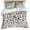 Beige, variant on Sage Green Leaf Bedding 3 Piece Duvet Cover Set Twin Size, Vintage Farmhouse Boho Pastoral Tribal Soft Microfiber Comforter Cover with Zipper Closure & Pillowcases, FadeResistant Quilt Cover