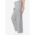 thumbnail image 3 of Woman Within Plus Size Tall Better-Fleece Pull-On Cargo Sweatpants, 3 of 6
