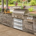 thumbnail image 3 of Qinaqin 24" cm de Ancho x 23" Profundidad 6.5 Altura Outdoor Kitchen Cajones 3-Layer Access Cajón Stainless Steel Built-in BBQ, 3 of 7